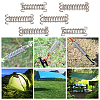 SUPERFINDINGS 6Pcs Stainless Steel Camping Tent Spring Buckle AJEW-FH0001-47-6