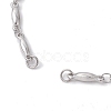 Non-Tarnish 304 Stainless Steel Bar Link Chain Bracelet Making AJEW-JB01245-02-2