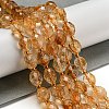 Natural Citrine Beads Strands G-N342-44-2