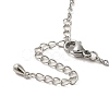 Brass Micro Pave Cubic Zirconia Pendant Necklace for Women NJEW-A018-02-3