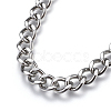 304 Stainless Steel Curb Chains Necklaces NJEW-F242-10P-2