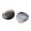 Natural Black Shell Pendants SHEL-D082-01B-2