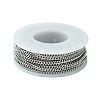 304 Stainless Steel Curb Chain Twist Link Chains CHS-K001-18-2.2mm-3