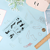 Gorgecraft 1 Sheet Silicone Clear Stamps DIY-GF0007-04-3