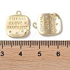 Brass Micro Pave Cubic Zirconia Pendants KK-F867-05G-3