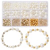 10Style Imitated Pearl Acrylic Beads and CCB Plastic Beads DIY-YW0007-51-2
