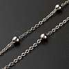 Brass Satellite Chain Necklaces NJEW-JN03558-01-4