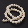 Synthetic Magnesite Beads Strands TURQ-S192-8mm-1-2