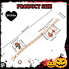   2Pcs Halloween Theme Alloy Enamel Pumpkin Jack-O'-Lantern & Witch Hat Charm Purse Strap Extenders AJEW-PH0004-99-2