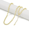 Rack Plating Brass Ball Chain Necklaces for Women NJEW-K382-12B-G-1