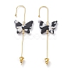 Brass Ear Wrap Crawler Hook Earrings EJEW-B003-01G-A-1