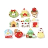 Christmas Opaque Resin Decoden Cabochons RESI-S391-08-1