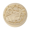 Christmas Series Wax Seal Brass Stamp Head AJEW-M037-01G-11-2