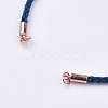 Braided Cotton Cord Bracelet Making MAK-I006-26-3