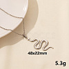 304 Stainless Steel Serpentine Pendant Necklaces RN6163-5-1