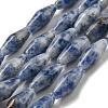 Natural Blue Spot Beads Strands G-A223-A06-01-1