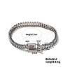 Gorgeous Brass Cubic Zirconia Link Chain Bracelets TI3950-6-1