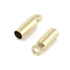 Rack Plating Brass Cord Ends KK-P274-01A-LG-2