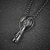 Stainless Steel Angel Pendant Necklaces for Women WQ2654-2-1