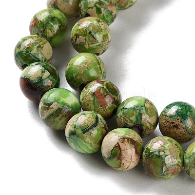 Dyed Natural Regalite/Imperial Jasper/Sea Sediment Jasper Beads Strands G-B124-C01-09-1