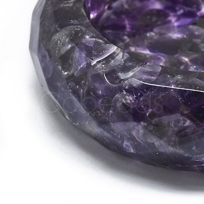 Natural Amethyst Ashtray Display Decorations DJEW-F007-B01-1