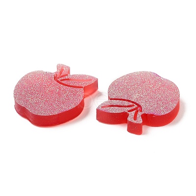 Teachers' Day Translucent Resin Cabochons CRES-Z001-02-1