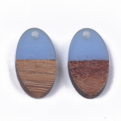 Resin & Walnut Wood Pendants RESI-S358-71A-1