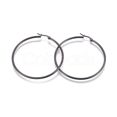 304 Stainless Steel Big Hoop EarRing Shapes EJEW-L222-11D-1