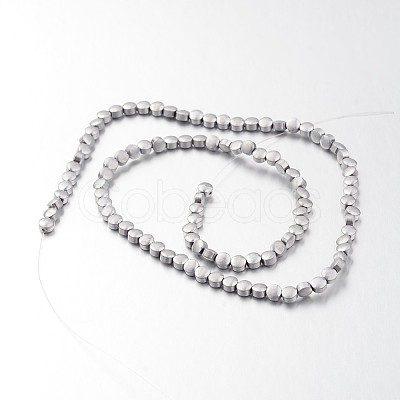 Electroplate Non-magnetic Synthetic Hematite Bead Strands G-F300-33B-F01-1