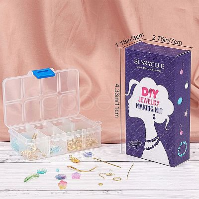 SUNNYCLUE DIY Flower Dangle Earring Making Kits DIY-SC0001-37-1