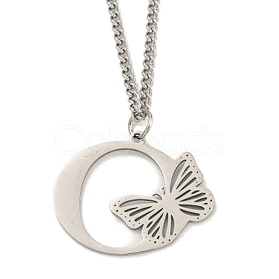 201 Stainless Steel Necklaces NJEW-Q336-01O-P-1