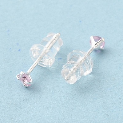 Cubic Zirconia Diamond Stud Earrings STER-M105-01A-S-1