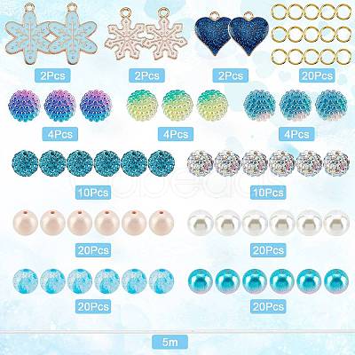 SUNNYCLUE DIY Snowflake Bracelet Making Kits DIY-SC0018-82-1