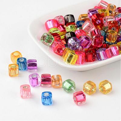 Mixed Cube Acrylic Beads X-PB78P9520-1