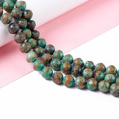 Natural Chrysocolla Beads Strands G-I318-09C-1