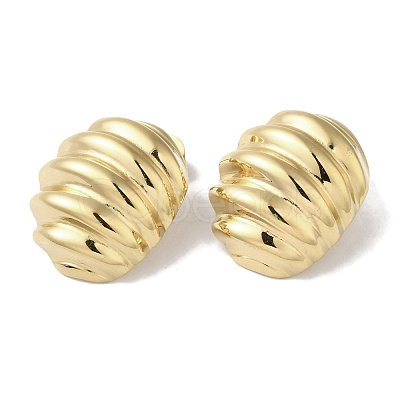 Chunky Oval 304 Stainless Steel Stud Earrings for Women EJEW-I303-08G-1