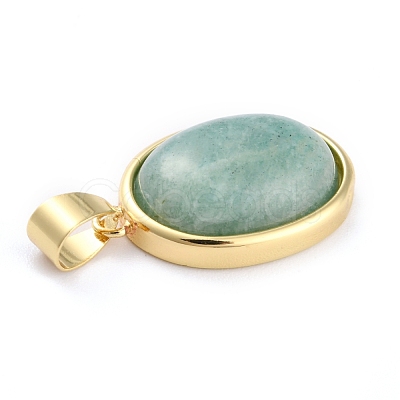 Natural Amazonite Pendants G-B012-10G-04-1