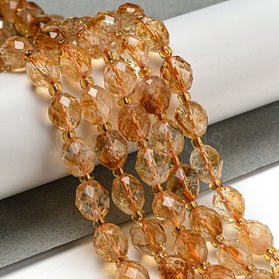 Natural Citrine Beads Strands G-N342-44-1