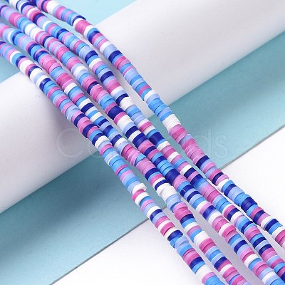 Handmade Polymer Clay Beads Strands CLAY-R089-3mm-007-1