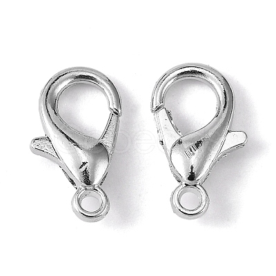 Platinum Plated Alloy Lobster Claw Clasps X-E102-NF-1