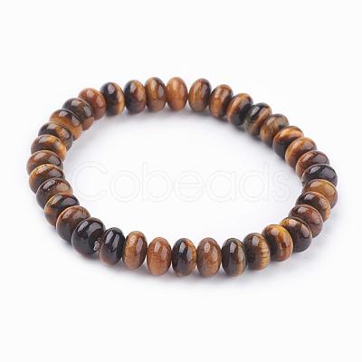 Natural Mixed Stone Beads Stretch Bracelets BJEW-JB03376-1