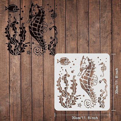 Plastic Reusable Drawing Painting Stencils Templates DIY-WH0172-495-1