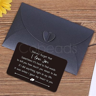 Fingerinspire Stainless Steel Blank Thermal Transfer Cards and Paper Envelopes DIY-FG0001-74D-1