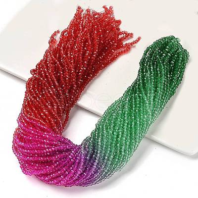 Transparent Painted Glass Beads Strands DGLA-A034-T2mm-A24-1