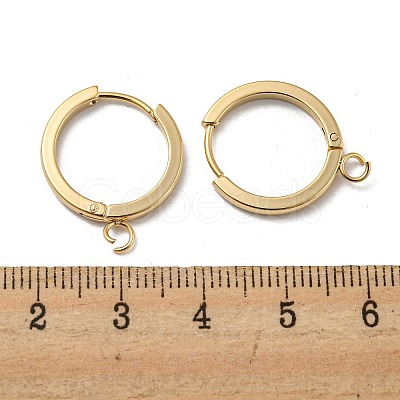 201 Stainless Steel Huggie Hoop Earrings Findings STAS-A167-01D-G-1