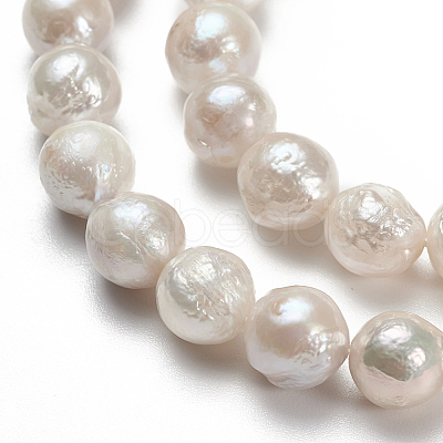 Natural Baroque Pearl Keshi Pearl Beads Strands PEAR-Q004-36-1