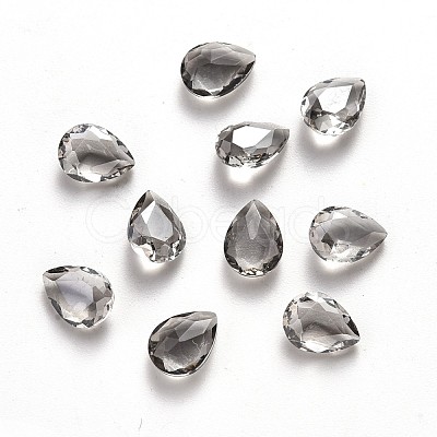 Teardrop Transparent Glass Cabochons MRMJ-T009-148A-1