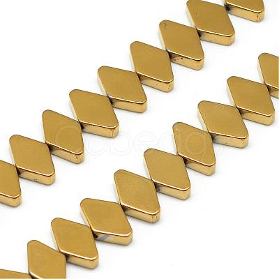 Electroplate Non-magnetic Synthetic Hematite Bead Strands G-Q486-13F-1