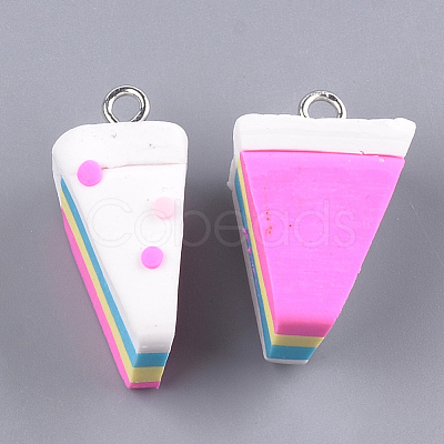 Handmade Polymer Clay Pendants CLAY-T015-02B-1