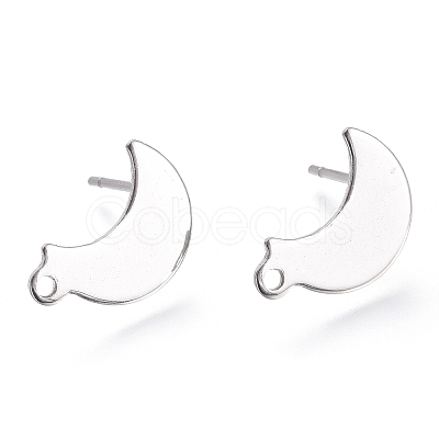 Non-Tarnish 304 Stainless Steel Stud Earring Findings STAS-K212-03P-1